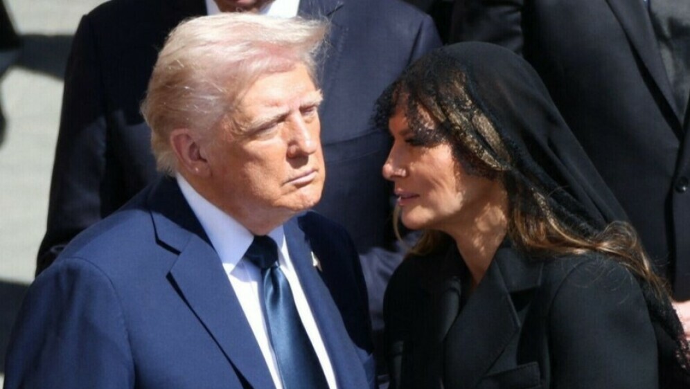 Donald i Melania Trump na ispraćaju pape Franje - 3