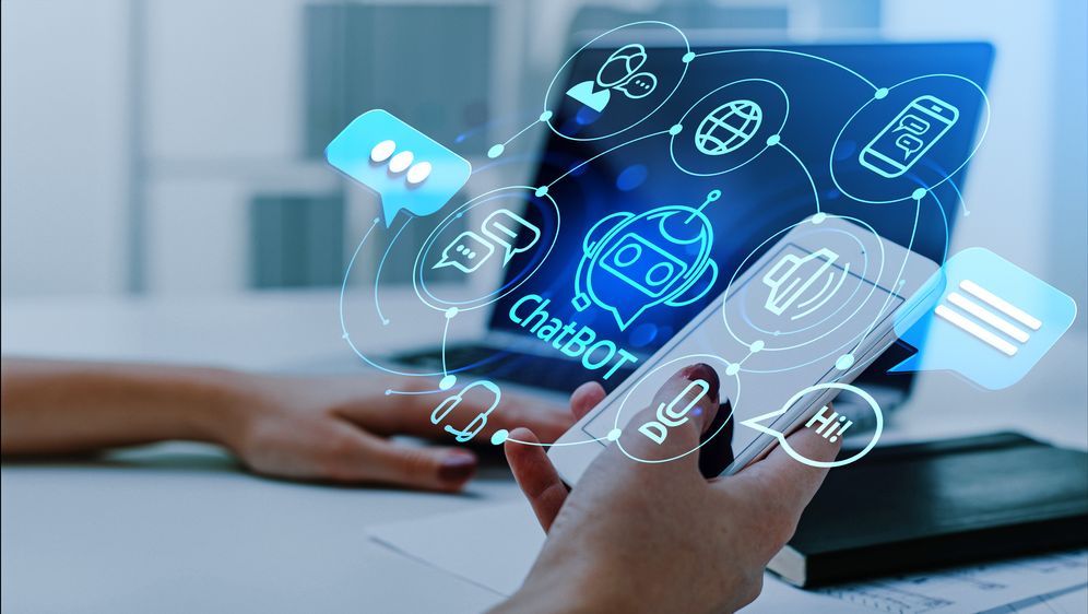 Chatbot. ilustracija