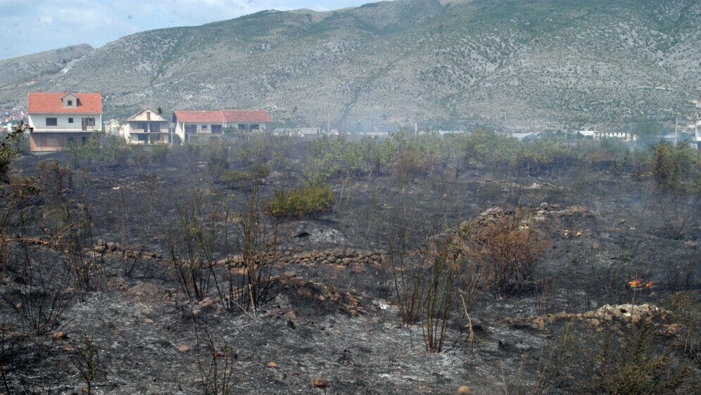 Posljedice požara u Mostaru