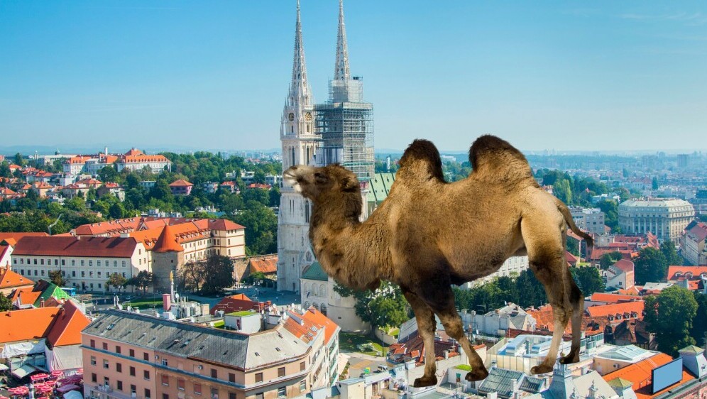 Zagreb iz zraka i deva