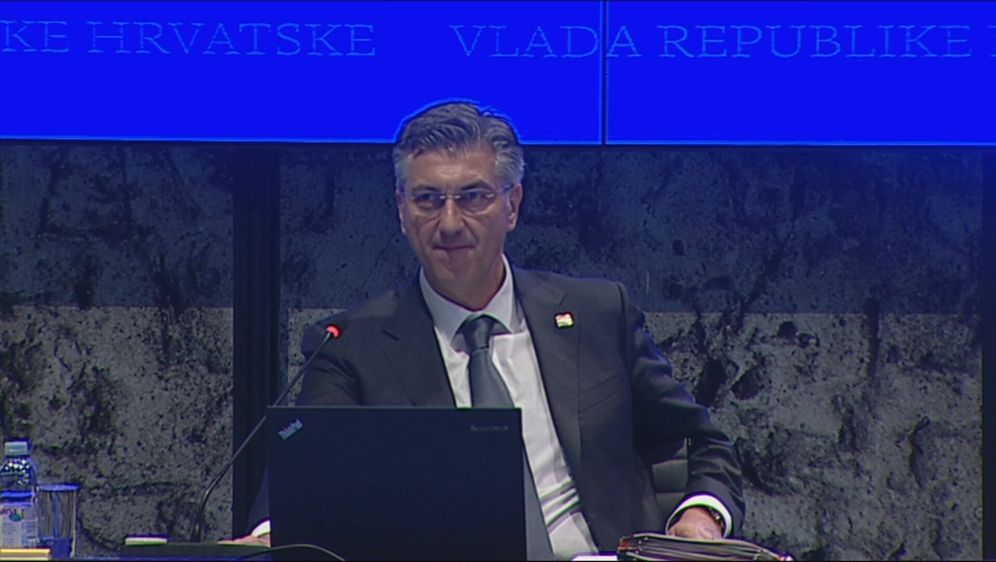Andrej Plenković na sjednici Vlade