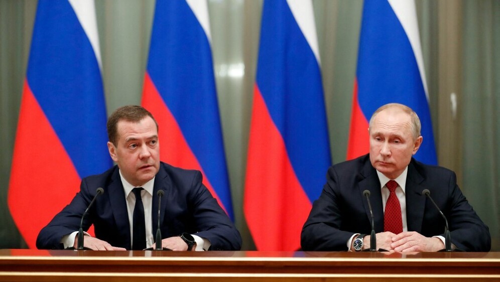 Dmitrij Medvedev i Vladimir Putin