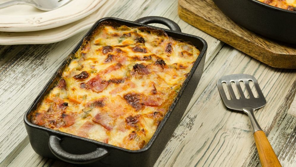 Zapečeni krumpir sa šunkom