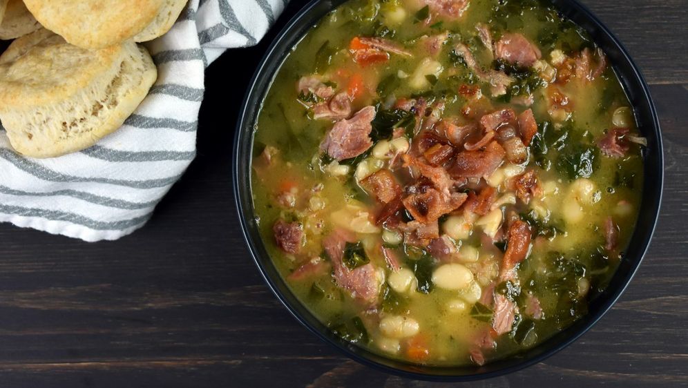 Zeleno varivo s dimljenom šunkom