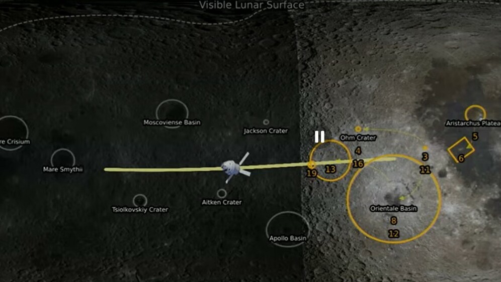 Prelet NASA-ine letjelice Orion oko Mjeseca