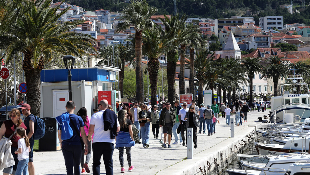 Makarska riva, ilustracija