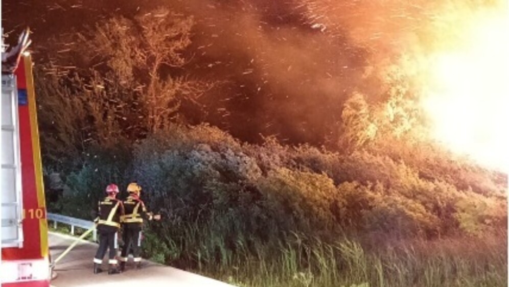 Požar u zaštićenom rezervatu Orepak u dolini Neretve