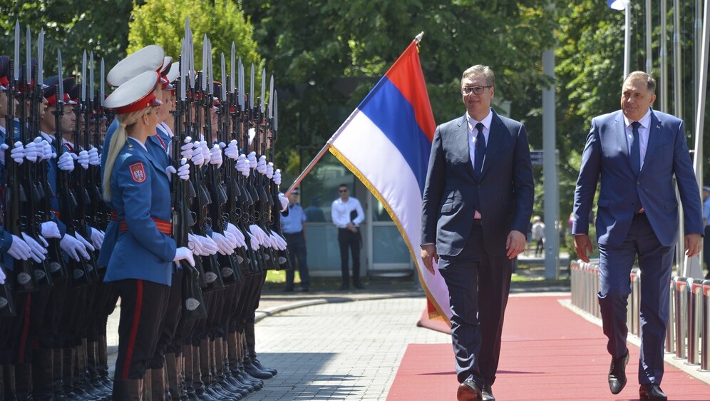 Aleksandar Vučić i Milorad Dodik