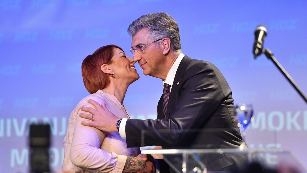 Boška Ban Vlahek i Andrej Plenković