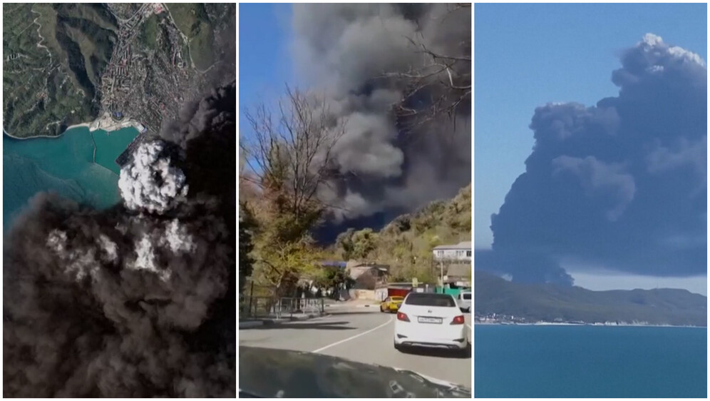 Na naftnom terminalu Rusiji izbio požar