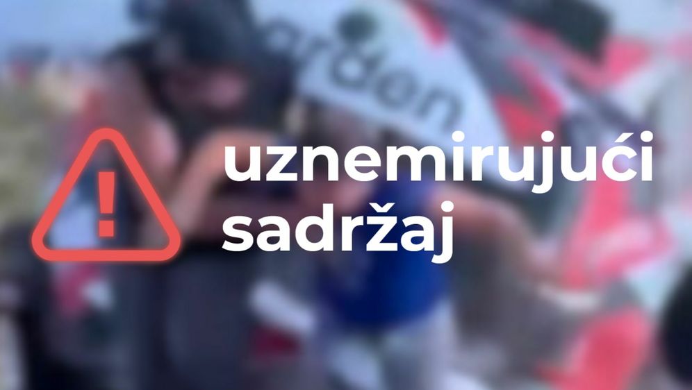 Nesreća na reliju, uznemirujući sadržaj