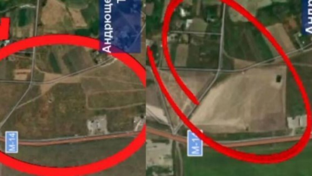 Satelitske snimke kod Mariupolja