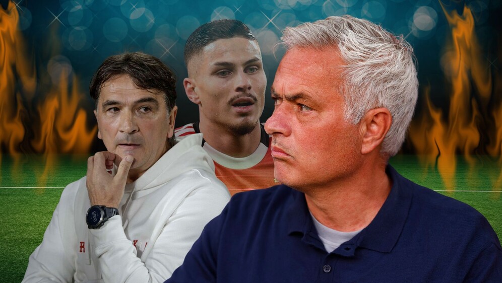 Jose Mourinho, Franjo Ivanović i Zlatko Dalić