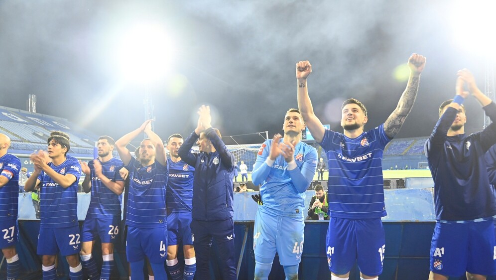 Slavlje Dinama nakon osvajanja titule