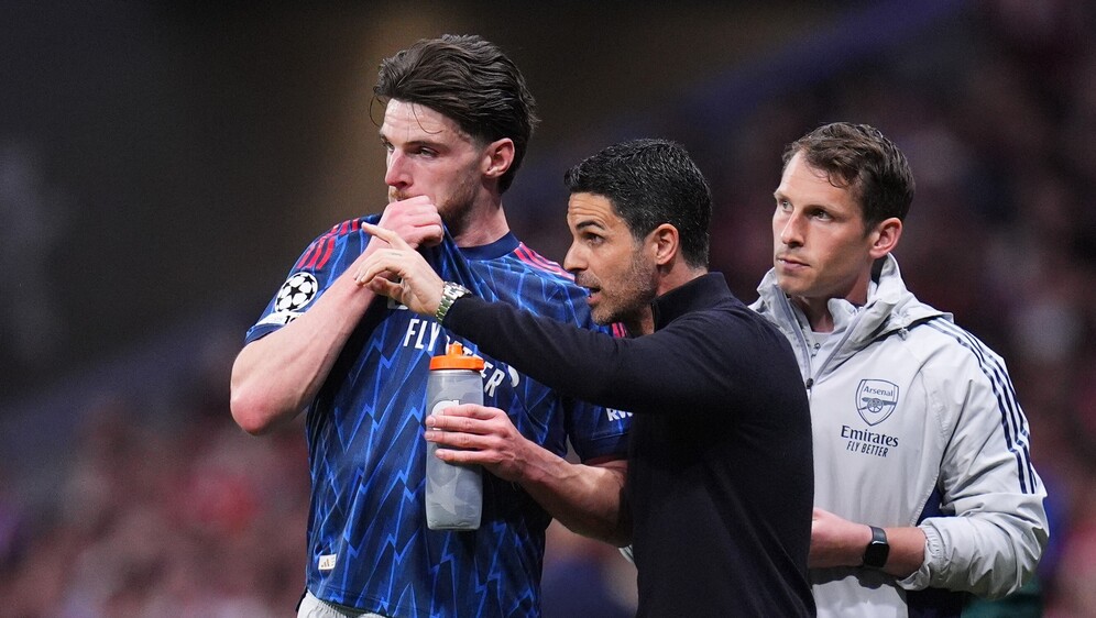 Mikel Arteta i Declan Rice