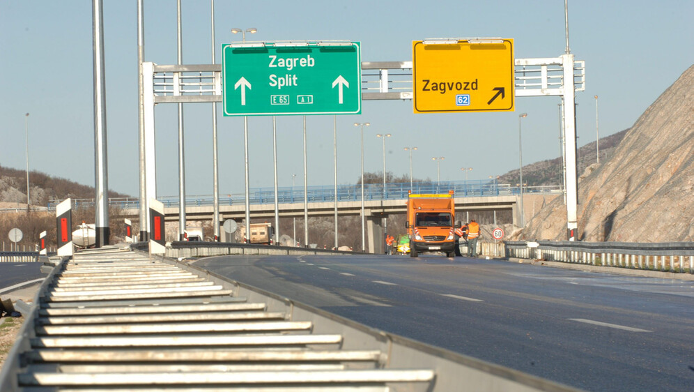 Izlaz Zagvozd na autocesti A1, ilustracija