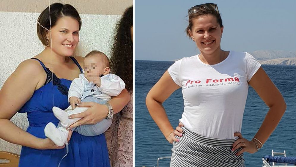 Jasmina Crnojević prije i poslije gubitka 12 kilograma