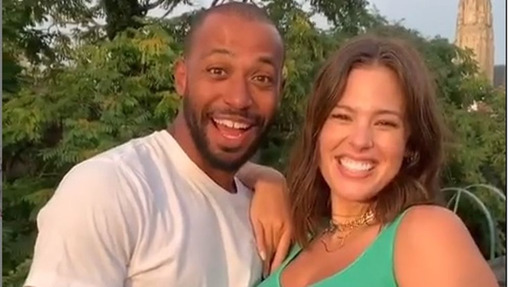 Ashley Graham i Justin Ervin (Foto: Instagram)