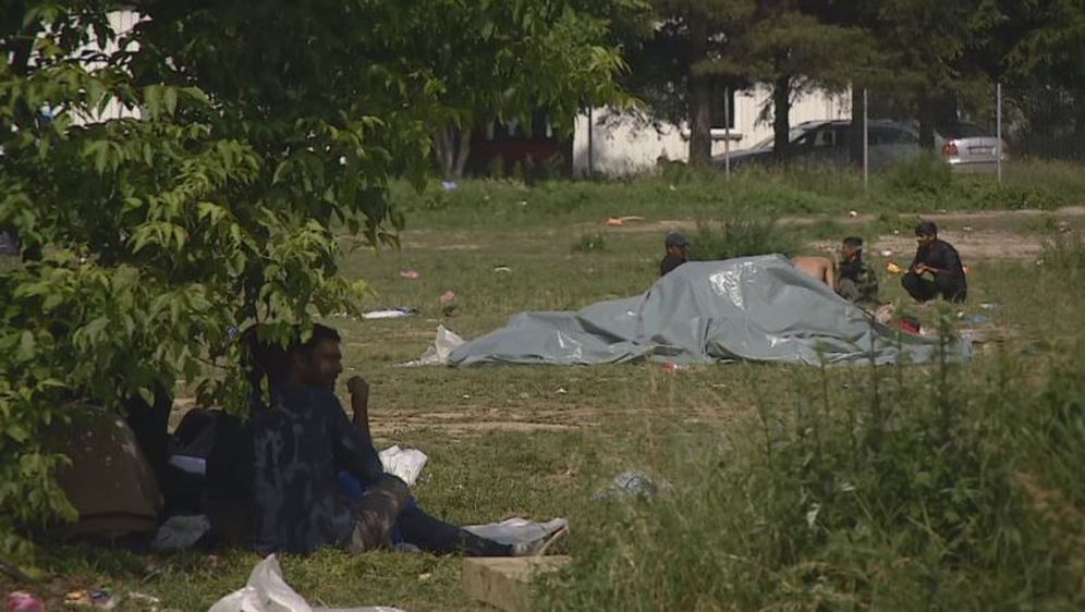Migranti u šatorima (Foto: Dnevnik.hr)
