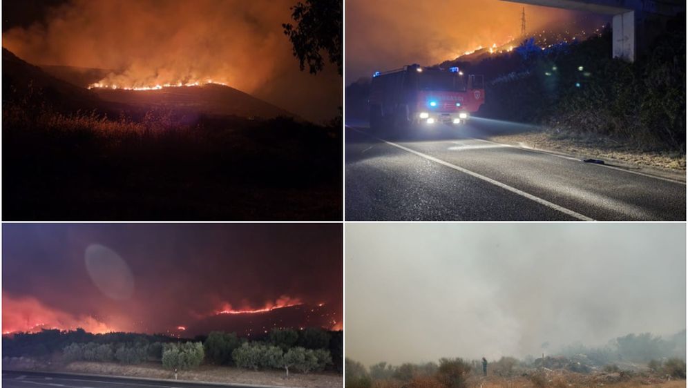 Fotografije s požarišta kod Trogira