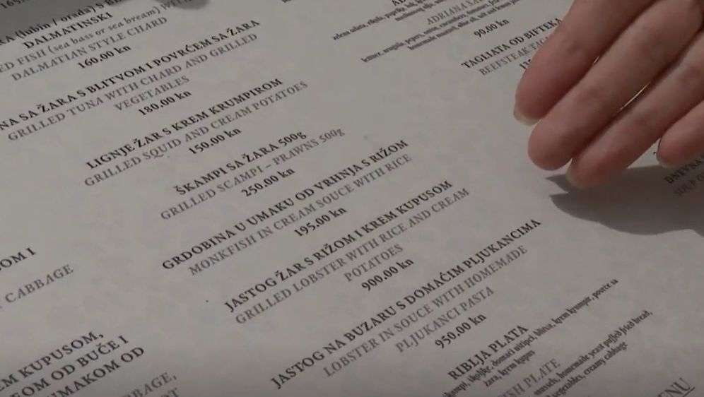 Cijene hrane na moru - 1