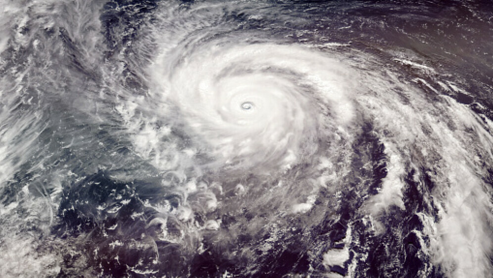 Tropska ciklona, ilustracija