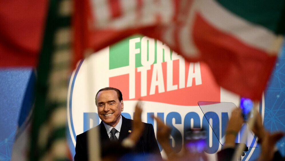 Silvio Berlusconi na stranačkom skupu