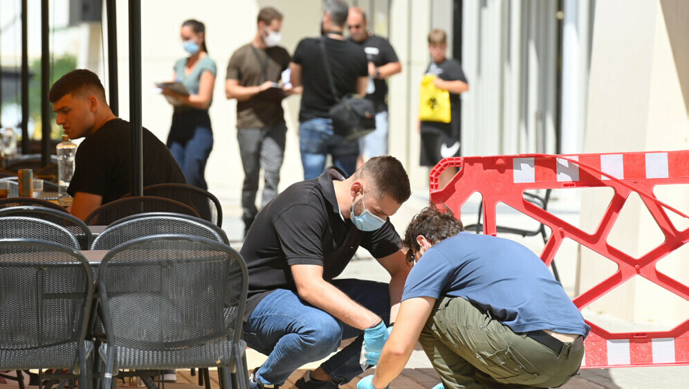 Očevid na mjestu sukoba navijača u Ateni - 12