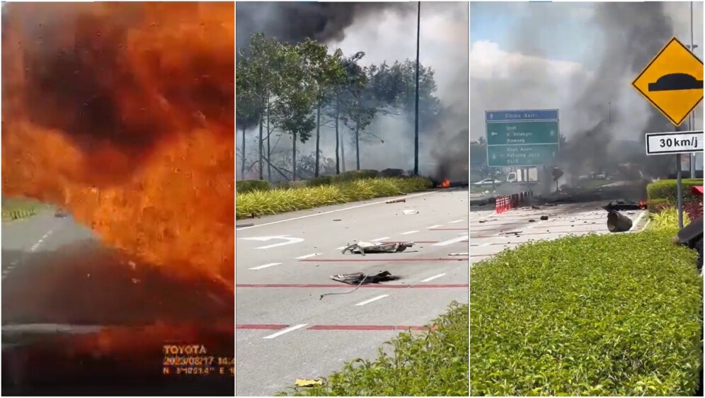 Zrakoplov pao na autocestu u Maleziji