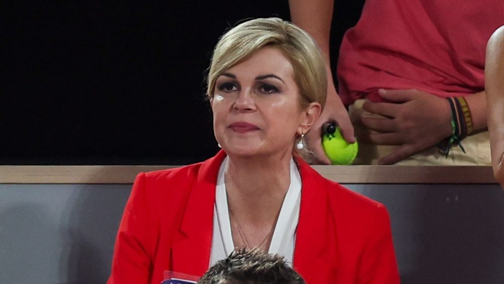 Kolinda Grabar-Kitarović na meču između Donne Vekić i Anne Karoline Schmiedlove