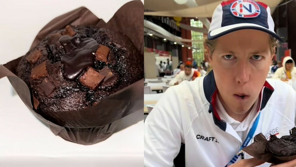 Muffin i norveški sportaš Henrik Christiansen