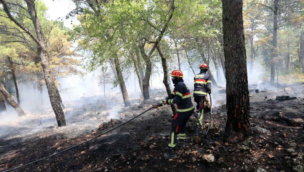 Požar u Podgori i Tučepima