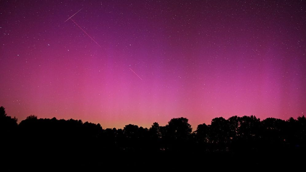 Perzeidi i aurora borealis u Poljskoj