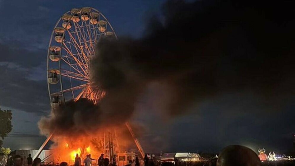 Na glazbenom festivalu u Njemačkoj se zapalio panoramski kotač