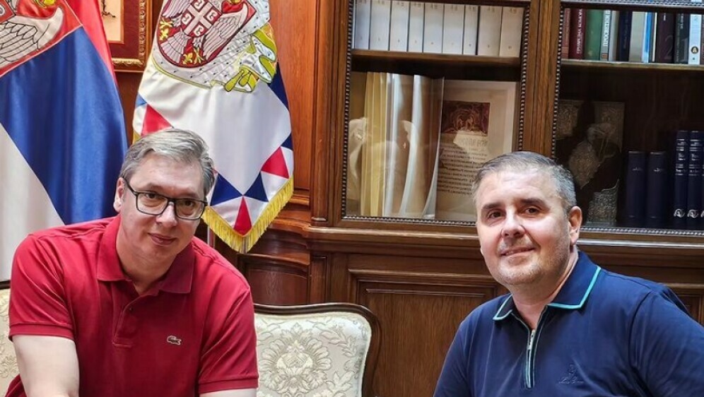 Aleksandar Vučić i Nemanja Berić