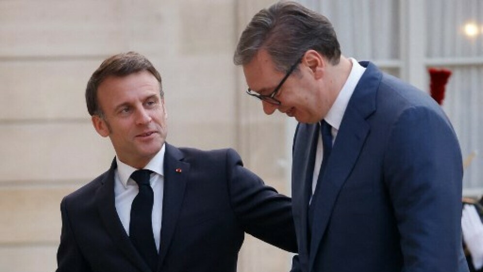 Emmanuel Macron i Aleksandar Vučić