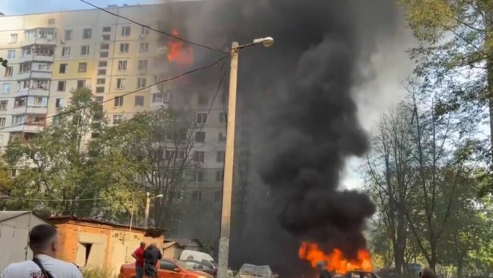 Napad na stambenu zgradu u Harkivu