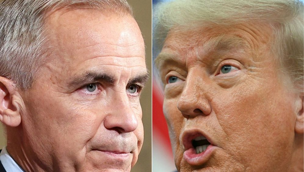 Kanadski premijer Mark Carney i američki predsjednik Donald Trump