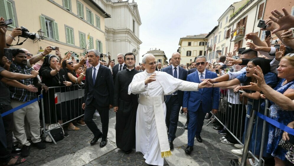 Papa Lav XIV. s vjernicima