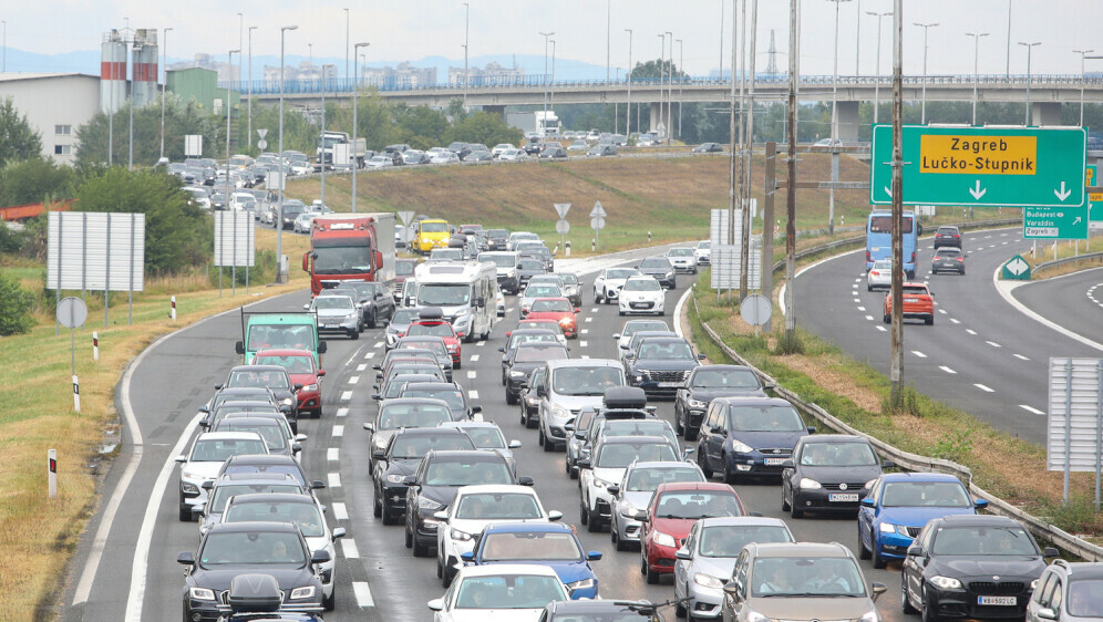 Gužva na autocesti, ilustracija