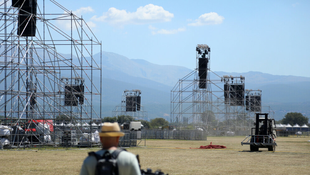 Pripreme za koncert u Sinju