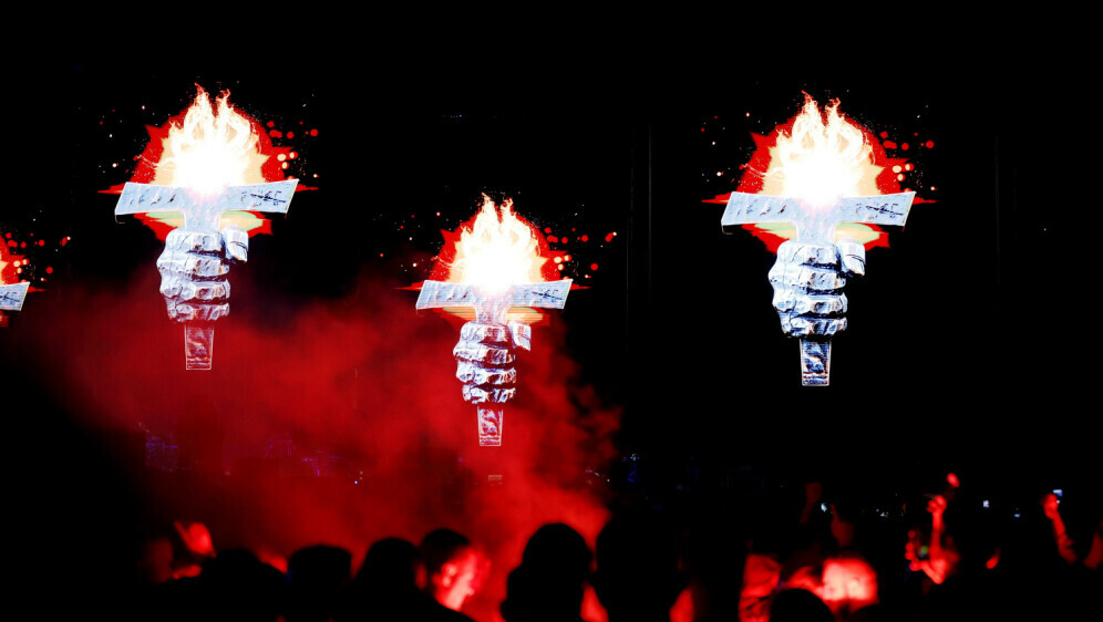 Okupljanje uoči Thompsonova koncerta