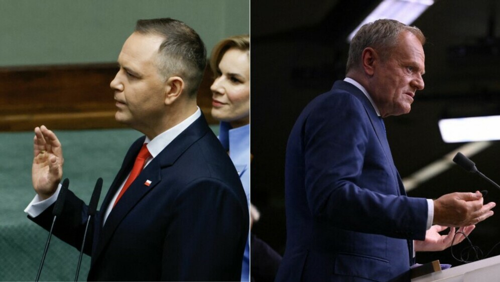 Karol Nawrocki i Donald Tusk