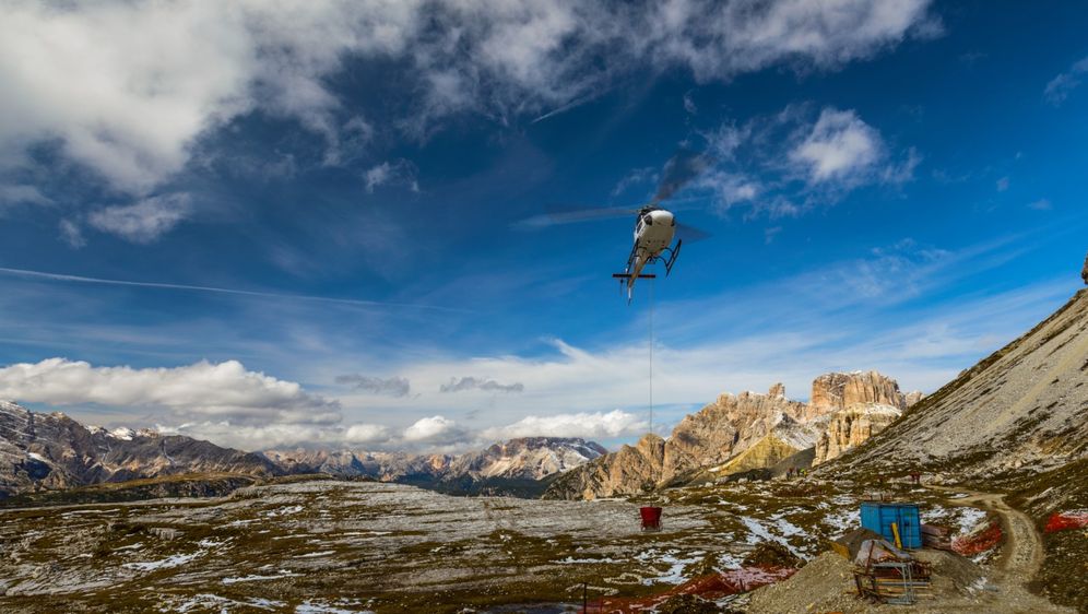 Spašavanje helikopterom u Dolomitima
