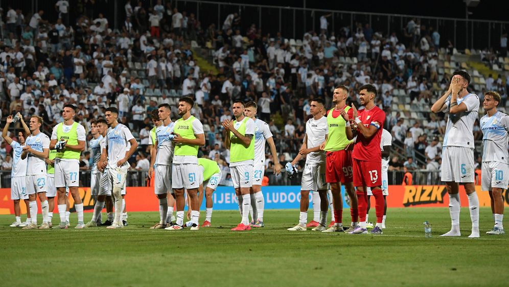 Momčad Rijeke nakon poraza od Shelbournea