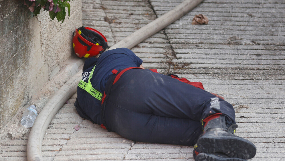 Vatrogasci na požarištu u Jasenicama - 4