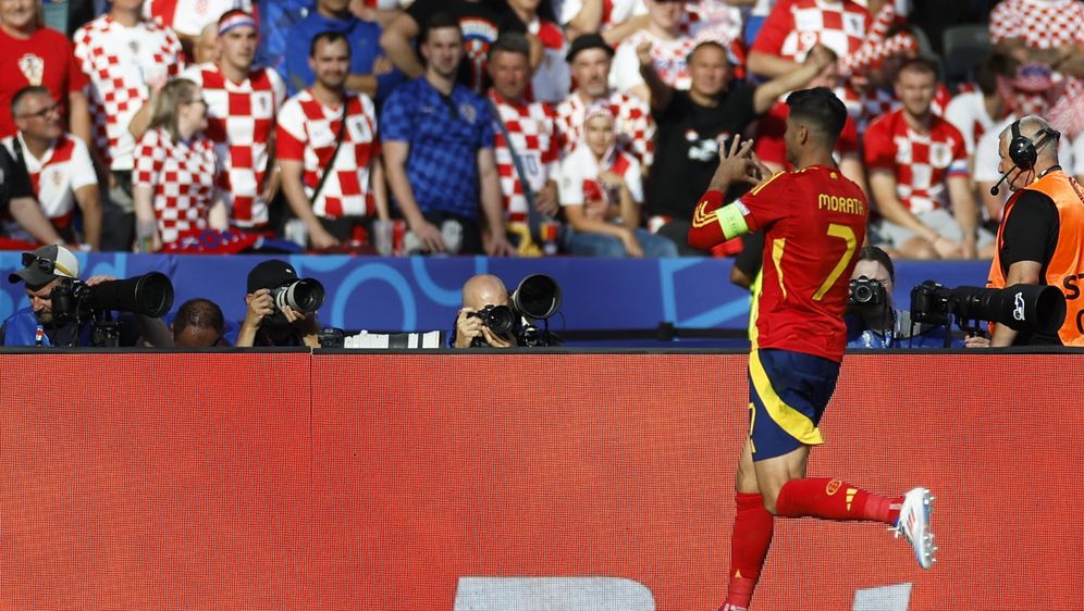 Morata nakon gola protiv Hrvatske