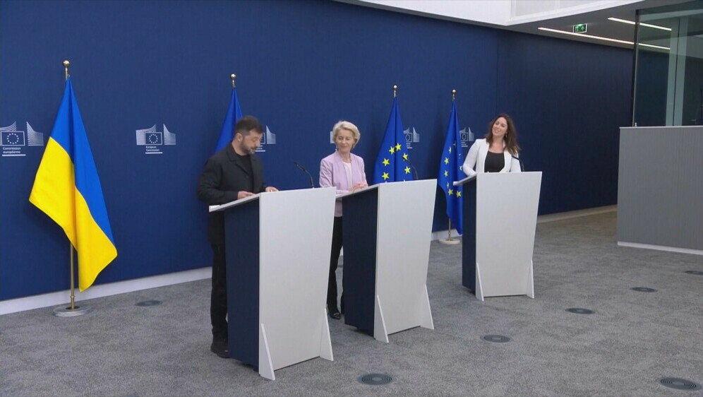 Ursula von der Leyen i Volodimir Zelenski - 1