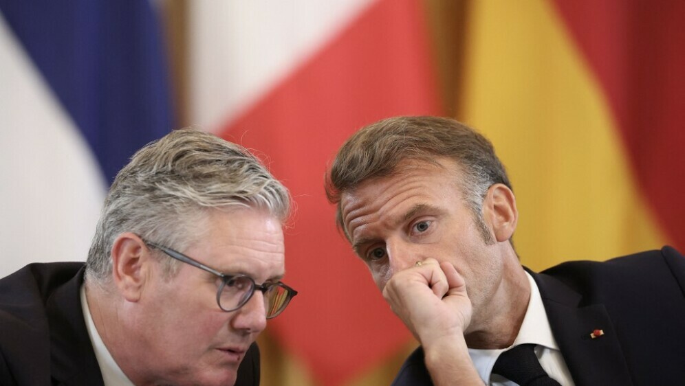 Keir Starmer i Emmanuel Macron