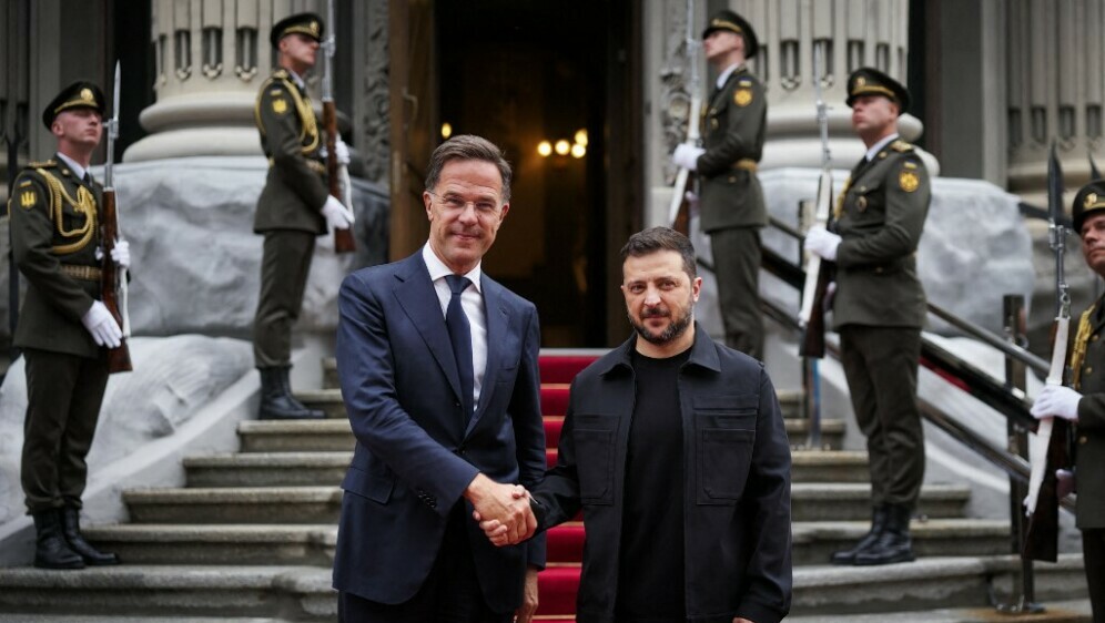 Mark Rutte i Volodimir Zelenski